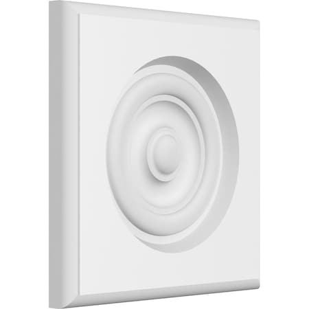 Ekena Millwork Standard Sedgwick Bullseye Rosette With Rounded Edge, 5"W x 5"H x 1/2"P ROSP050X050X050SDG04